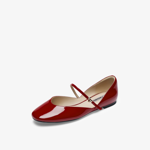 73hours女鞋浪漫发酵2025春季新品圆头平底纯色