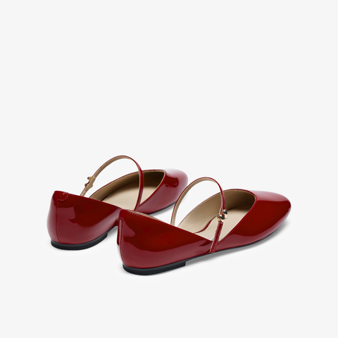 73hours女鞋浪漫发酵2025春季新品圆头平底纯色