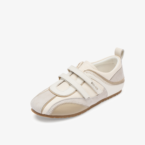 73hours女鞋极速甜心2025秋季新品平底拼色系带德训鞋