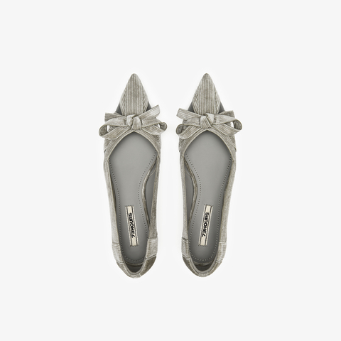 73hours女鞋浪漫独白2025秋季新品尖头平底纯色浅口单鞋