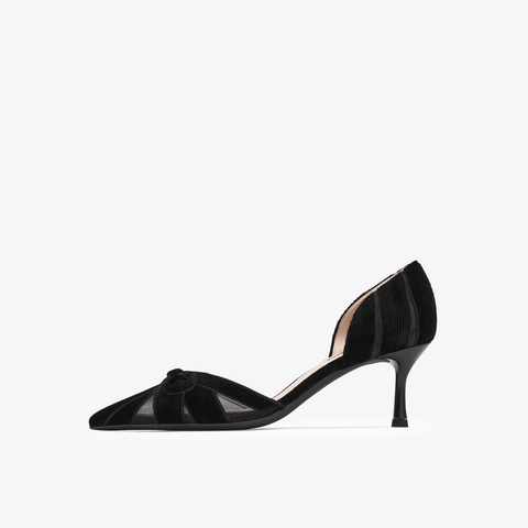 73hours女鞋浪漫独白高跟2025秋季新品细跟尖头纯色高跟单鞋