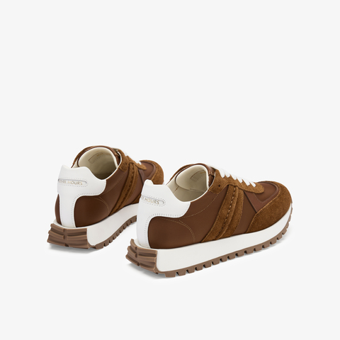 73hours女鞋可可豆2025秋季新品系带纯色平底休闲鞋