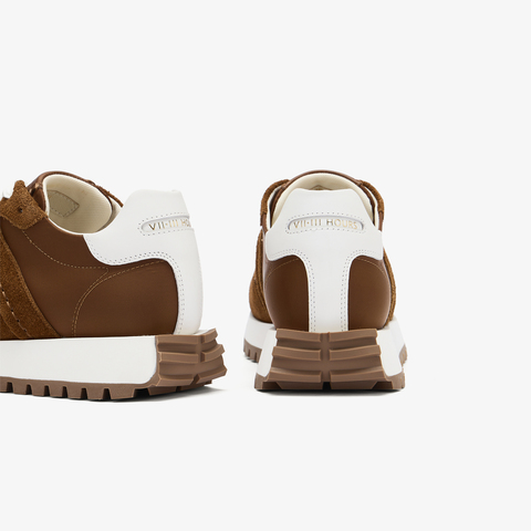 73hours女鞋可可豆2025秋季新品系带纯色平底休闲鞋