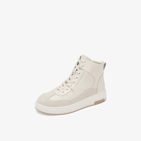 73hours女鞋融化奶油2025冬季新品夹带圆头厚底马丁靴