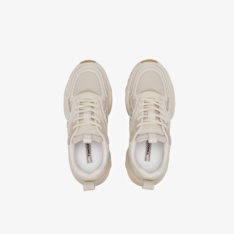 73hours女鞋椰椰奶冻拼色厚底圆头系带老爹鞋