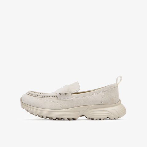 73hours女鞋秋日频道2025秋季新品纯色厚底圆头乐福鞋