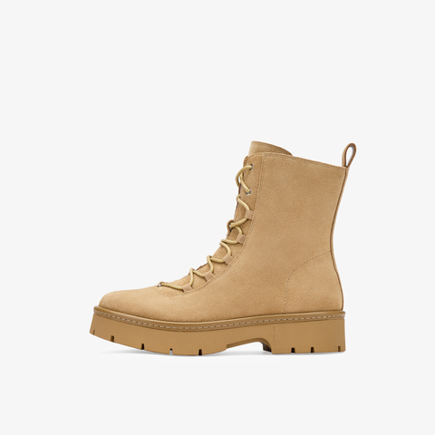 73hours女鞋旅行转场2025冬季圆头系带厚底马丁靴