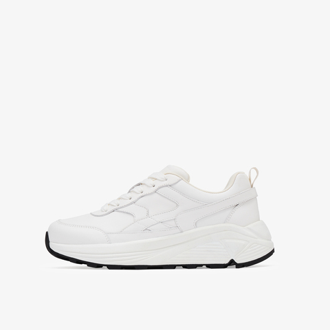 73hours女鞋舒适定义2025秋季新品纯色系带厚底休闲鞋