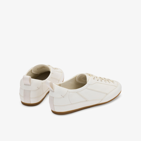 73hours女鞋甜甜圈2025秋季新品系带平底圆头拼接德训鞋