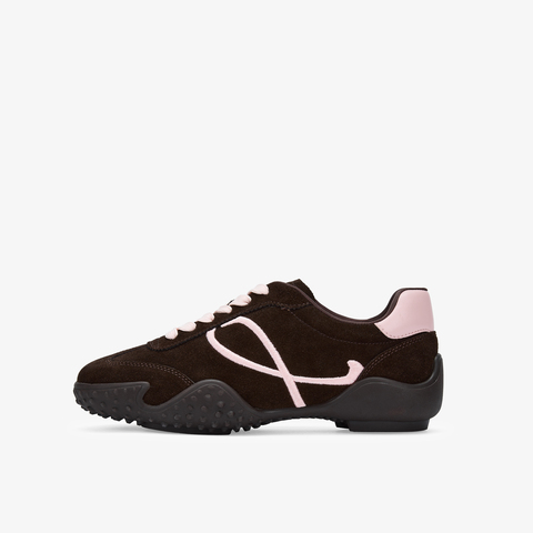 73hours女鞋俏皮节奏2025秋季新品系带拼色圆头德训鞋