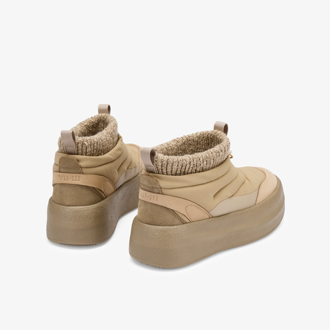 73hours女鞋温暖前调2025冬季新品厚底圆头短筒雪地靴