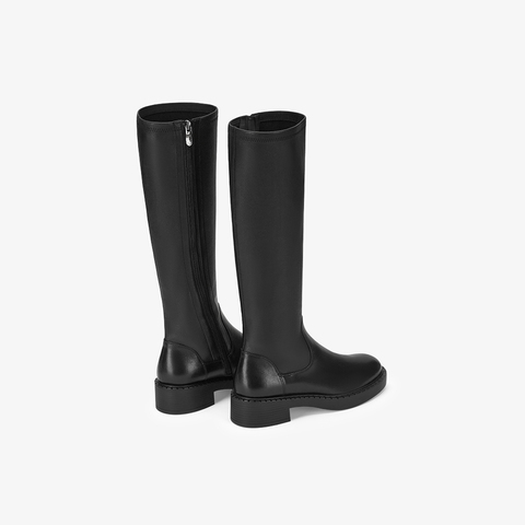 73hours女鞋Rika秋冬弹力长筒瘦瘦靴骑士靴