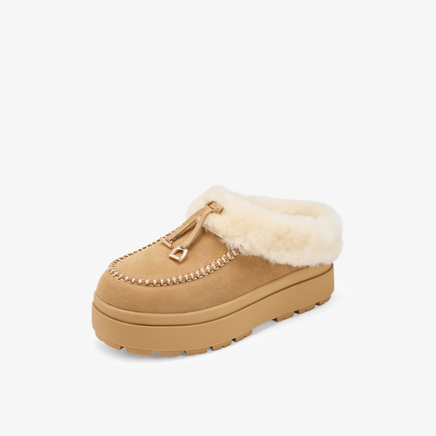 73hours女鞋厚芝士2025秋季新款圆头厚底摸勃肯鞋