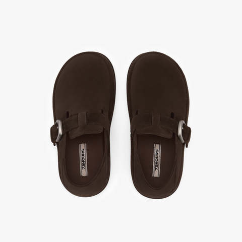 73hours女鞋烤吐司2026年春季新品圆头平底纯色勃肯鞋