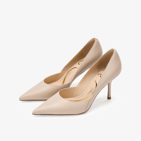 73hours女鞋名场面2026春季新品纯色尖头细跟高跟鞋