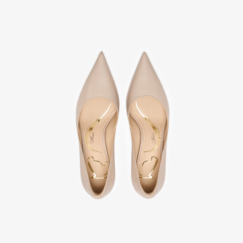 73hours女鞋名场面2026春季新品纯色尖头细跟高跟鞋