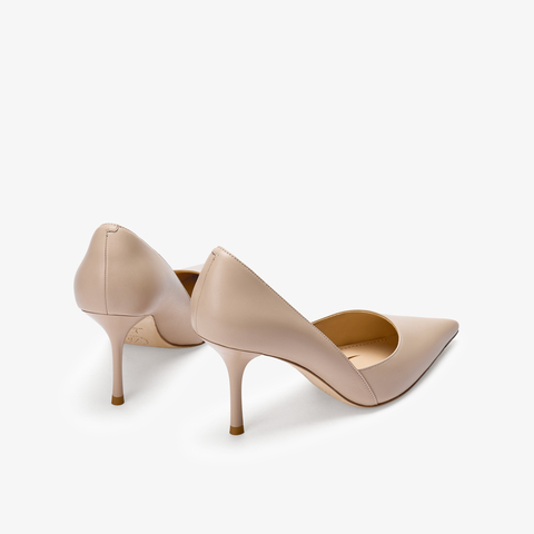 73hours女鞋名场面2026春季新品纯色尖头细跟高跟鞋