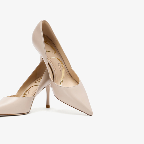 73hours女鞋名场面2026春季新品纯色尖头细跟高跟鞋