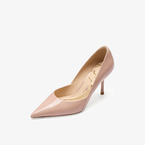 73hours女鞋名场面2026春季新品纯色尖头细跟高跟鞋