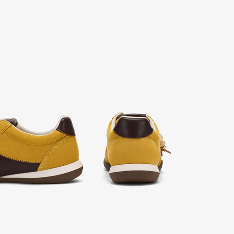 73hours女鞋换个心情2026春季新品平底圆头系带拼色德训鞋