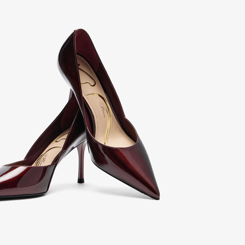 73hours女鞋名场面2026春季新品纯色尖头细跟高跟鞋