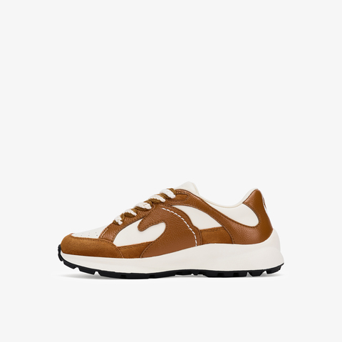 73hours女鞋全都有2026春季新款厚底系带拼色圆头休闲鞋