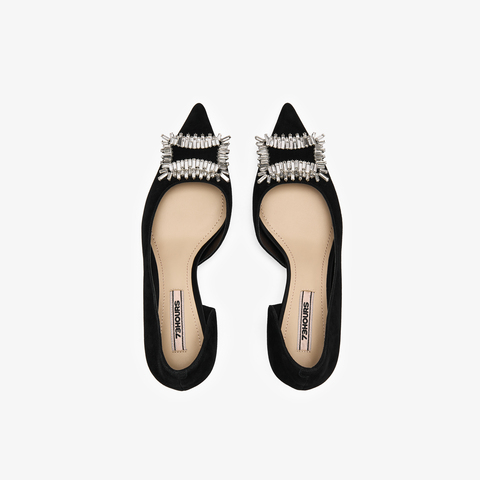 73hours女鞋递进浪漫2026春季新款尖头细跟纯色高跟单鞋