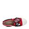 Hush Puppies/暇步士2018春季新款专柜同款红色趣味图案厚底女休闲鞋乐福鞋HMK29AM8
