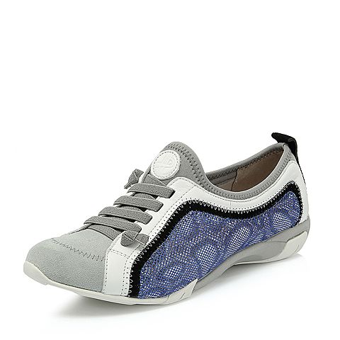 Hush Puppies/暇步士2018春季新款专柜同款车缝线运动风满帮女休闲鞋HCM24AM8OS