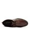Hush Puppies/暇步士2018冬季新款专柜同款深啡色擦色小牛皮革平底商务男皮靴H6Q42DD8