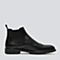 暇步士商务皮靴男2020冬套脚平跟布洛克雕花正装切尔西靴X1X12DD0