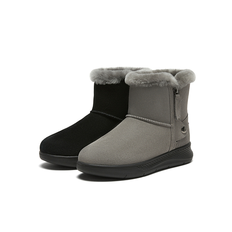 暇步士商场同款2023冬新款保暖羊毛雪地靴女休闲靴B6P11DD3
