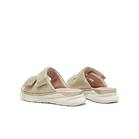 暇步士商场同款2025夏新款厚底外穿女皮凉鞋B7S06BT5