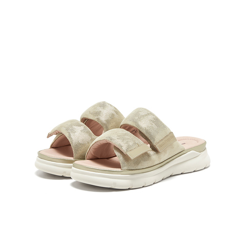 暇步士商场同款2025夏新款厚底外穿女皮凉鞋B7S06BT5