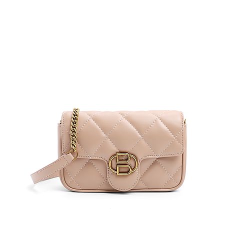 belle百丽箱包商场同款小香风菱格链条包女包x4928an0