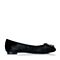 Joy&Peace/真美诗秋季专柜同款黑色毛绒布女皮鞋ZV501CQ6
