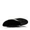 JoyPeace真美诗冬季专柜同款黑色牛皮女皮靴粗跟高跟高筒靴过膝长靴ZX234DG6