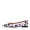 Joy&Peace/真美诗春季专柜同款紫色珠光漆皮牛皮印花撞色女单鞋ZK128AQ7