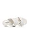 JoyPeace真美诗夏季专柜同款白色时尚耳环扣羊皮粗跟女凉鞋ZT111BL7