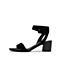 Joy&Peace/真美诗夏季新款羊皮革一字扣带粗跟女凉鞋ZT172BL9