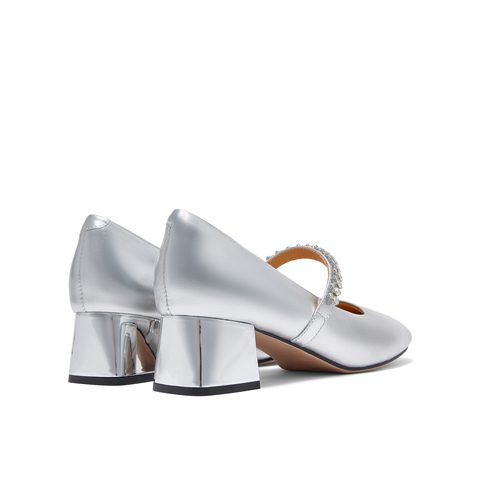 真美诗半糖主义2023秋季水钻复古玛丽珍单鞋03912CQ3