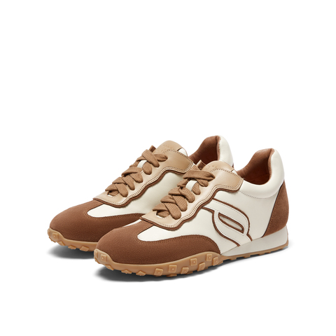 真美诗2024春季新款商场同款撞色拼接时尚休闲德训鞋YVN07AM4