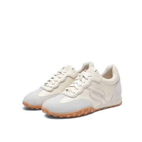 真美诗2024春季新款商场同款撞色拼接时尚休闲德训鞋YVN07AM4