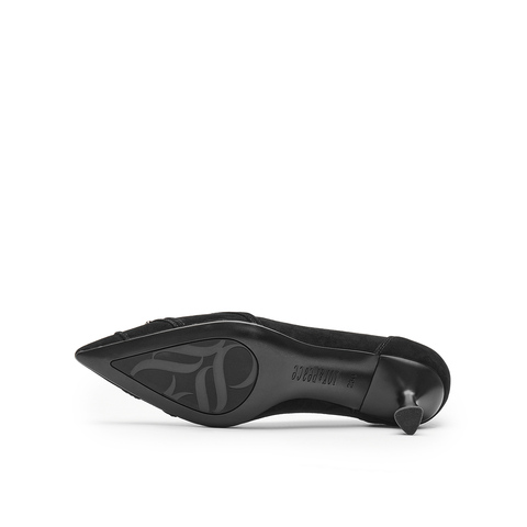 真美诗2025春季新款舒适羊绒优雅气质高跟鞋女YUW44AQ5