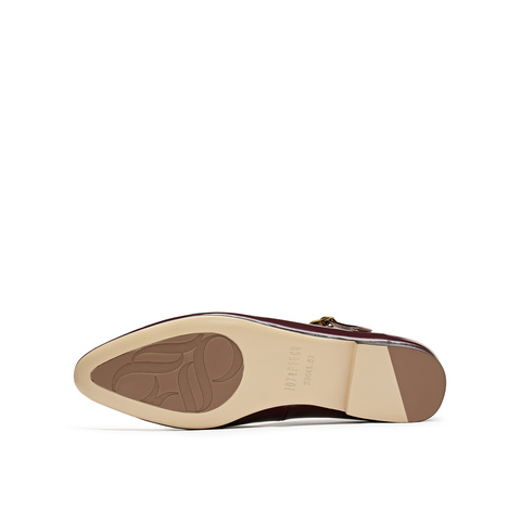 真美诗2025年春季新款编织镂空牛皮玛丽珍鞋女10806AA5