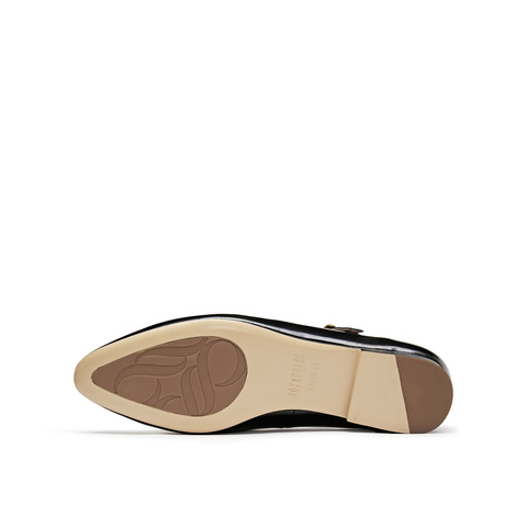 真美诗2025年春季新款编织镂空牛皮玛丽珍鞋女10806AA5