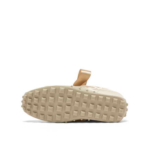 真美诗2025春季新款织带蝴蝶结圆珠饰链运动芭蕾舞鞋女F5100AM5