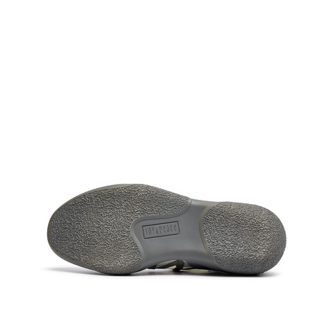 真美诗2025秋季新款花朵饰扣运动厚底牛皮芭蕾鞋玛丽珍YZM14CQ5