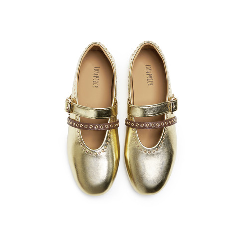 真美诗2025年秋季新款软糯朋克风平底牛皮玛丽珍女鞋80606CQ5