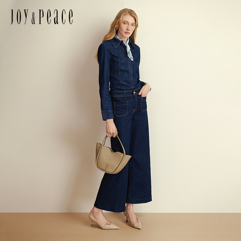 真美诗2025年秋季新款法式通勤经典尖头牛皮高跟鞋YUW54CQ5